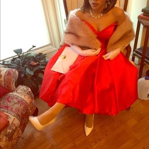 Red High-Low Prom Dress